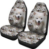 American Eskimo Dog In Lots Print Car Seat Covers-Free Shipping
