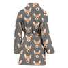 Cute Chihuahua Dog Pattern Print Women's Bath Robe-Free Shipping