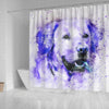 Labrador Dog Watercolor Art Print Shower Curtains-Free Shipping