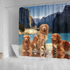 Nova Scotia Duck Tolling Retriever Print Shower Curtains-Free Shipping