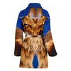 Lovely Somali Cat Print Women's Bath Robe-Free Shipping