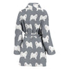 Samoyed Dog Pattern Print Women's Bath Rob-Free Shipping