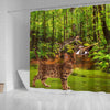 Bengal Cat Print Shower Curtains-Free Shipping