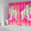 Devon Rex Cat Print Shower Curtain-Free Shipping