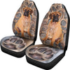 Bullmastiff Dog With Paw Print Car Seat Covers- Free Shipping