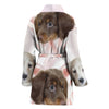 Dachshund Print Women's Bath Robe-Free Shipping