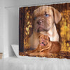 Bordeaux Mastiff Print Shower Curtains-Free Shipping