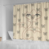 Butterfly Eyes Print Shower Curtain-Free Shipping