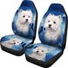 Cute Westie Dog Print Car Seat Covers- Free Shipping
