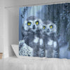 Amazing Snow Owl Bird Print Shower Curtains-Free Shipping