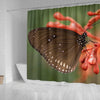 Butterfly Print Shower Curtains-Free Shipping