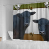 Galloway Cattle (Cow) Print Shower Curtain-Free Shipping