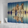 Amazing Mountain Pleasure Horse Print Shower Curtain-Free Shipping