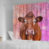 Limousin Cattle (Cow) Print Shower Curtains-Free Shipping