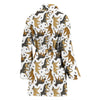 Belgian Tervuren Dog Pattern Print Women's Bath Robe-Free Shipping