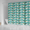 Toy Fox Terrier Dog Hearts Pattern Print Shower Curtains-Free Shipping