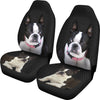 Boston Terrier Print Car Seat Covers- Free Shipping