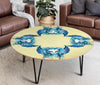 Cat Painting Print Circular Coffee Table