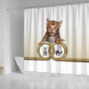 Bengal cat Print Shower Curtain-Free Shipping