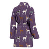 Italian Greyhound Dog Pattern Print Women's Bath Robe-Free Shipping