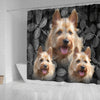 Cute Australian Terrier Print Shower Curtains-Free Shipping