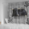 Welsh Black cattle (Cow) Print Shower Curtain-Free Shipping