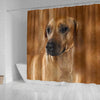 Rhodesian Ridgeback Dog Print Shower Curtain-Free Shipping