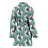 Lovely Havanese Dog Pattern Print Women's Bath Robe-Free Shipping