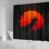 Amazing Giraffe Shadow Print Shower Curtains-Free Shipping