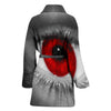 Red Eyes Print Women's Bath Robe-Free Shipping
