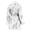 Great Dane Dog Print Women's Bath Robe-Free Shipping