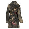 Caucasian Shepherd Dog Print Women's Bath Robe-Free Shipping