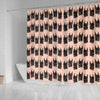 Doberman Pinscher Dog Pattern Print Shower Curtains-Free Shipping