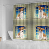 Jack Russell Terrier Print Shower Curtain-Free Shipping