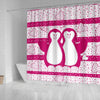 Cute Penguin Bird Print Shower Curtain-Free Shipping
