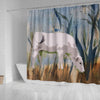 Chianina Cattle (Cow) Print Shower Curtain-Free Shipping