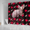 Sphynx Cat Print Shower Curtain-Free Shipping