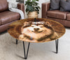 Alaskan Malamute Print Circular Coffee Table