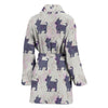 Silky Terrier Dog Pattern Print Women's Bath Robe-Free Shipping