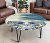 Amazing Bengal Cat Print Circular Coffee Table