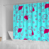 Cute Beagle Patterns Print Shower Curtain-Free Shipping