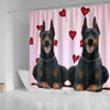 Amazing Doberman Pinscher Dog Print Shower Curtain-Free Shipping