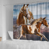 Amazing American Paint Horse Print Shower Curtains-Free Shipping