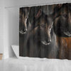 Belgian Tervuren Dog Print Shower Curtain-Free Shipping