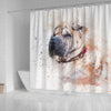 Shar Pei Dog Art Print Shower Curtains-Free Shipping