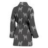Akita Dog Pattern Print Women's Bath Robe-Free Shipping