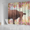 Danish Red cattle (Cow) Print Shower Curtain-Free Shipping