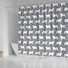 Samoyed Dog Pattern Print Shower Curtains-Free Shipping