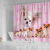Chihuahua Print Shower Curtains-Free Shipping