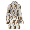 Cute Shar Pei Dog Print Women's Bath Robe-Free Shipping